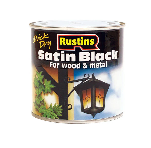 RUSTINS SATIN BLACK