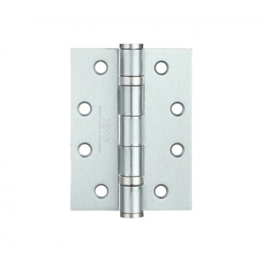 SATIN CHROME 100X76MM BALL BEARING HINGES - Woodworkers.ie -