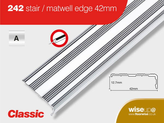 STAIR MATWELL EDGE ALUM - Woodworkers.ie -