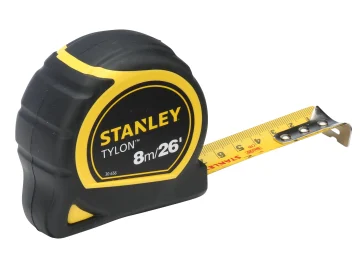 STANLEY 8 METRE MEASURING TAPE - Woodworkers.ie -