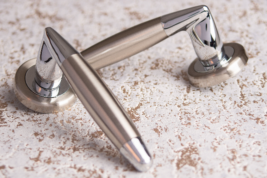 Sonnato Navona Lever On Rose Satin Nickel Wc Bathroom Turn - Woodworkers.ie -