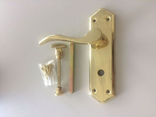 Sonnato Torino Brass Bathroom Handle - Woodworkers.ie -