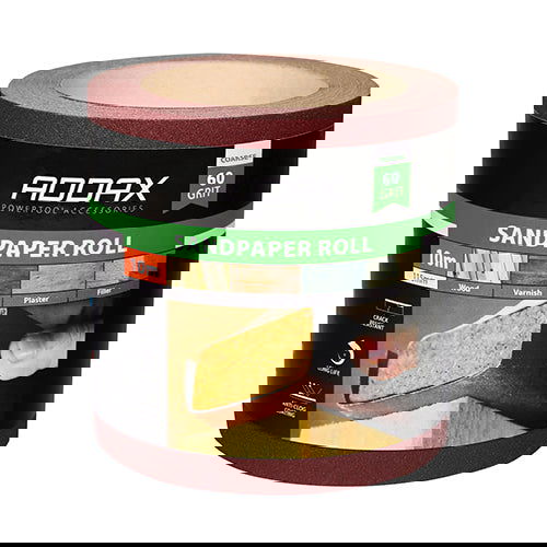 TIMCO 115mmx10m SANDPAPER ROLL RED 60 - Woodworkers.ie -