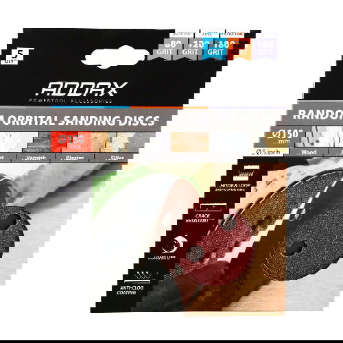 TIMCO 150MM 80/120/180 MIX ORBITAL SANDING DISCS - Woodworkers.ie -