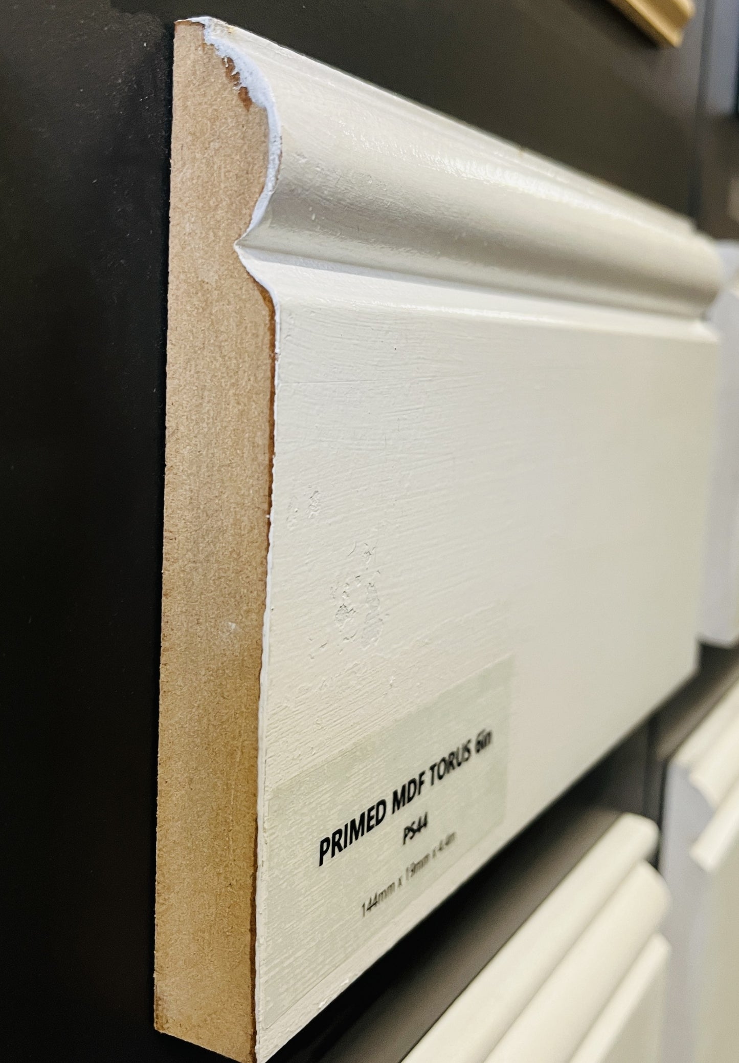 Primed MDF 6" Torus Skirting X 4.4Mt Length