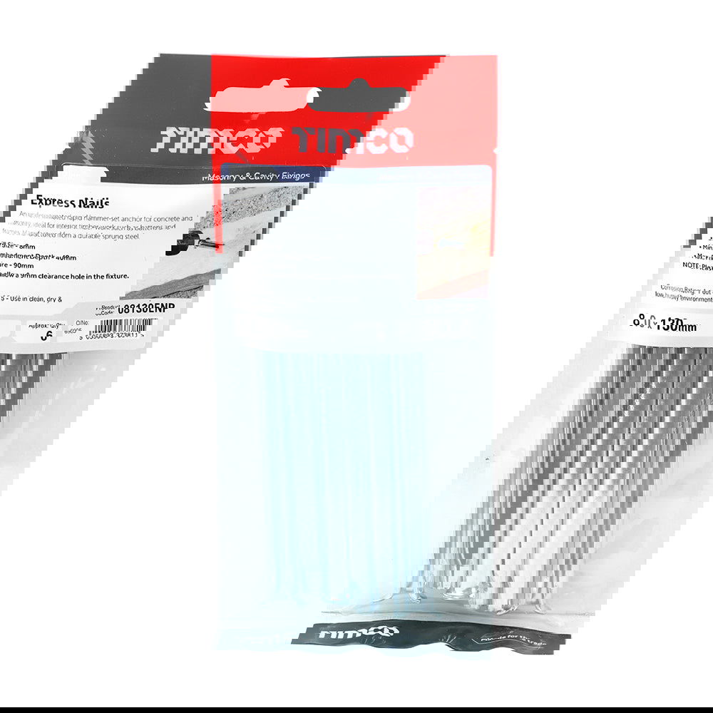 Timco 8 X 130 Express Nail 6Pk - Woodworkers.ie -