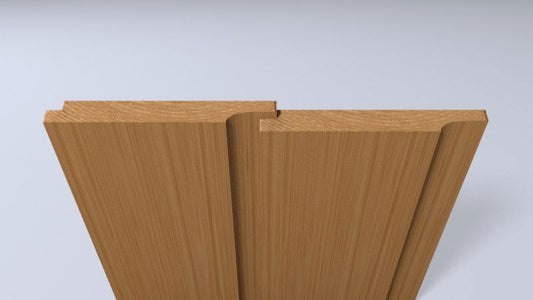 WHITE DEAL SHIPLAP 6" MICROSHADE BROWN PER 4.8 MT LENGTH - Woodworkers.ie -