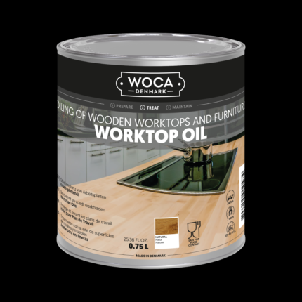 WOCA WORKTOP OIL NATURAL .75LT