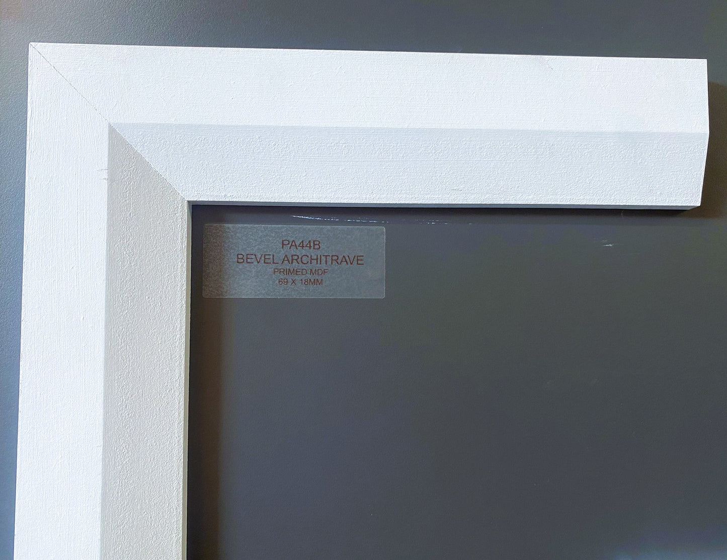 Primed MDF Bevel Architrave 69 X 18 X 4.4Mt Length