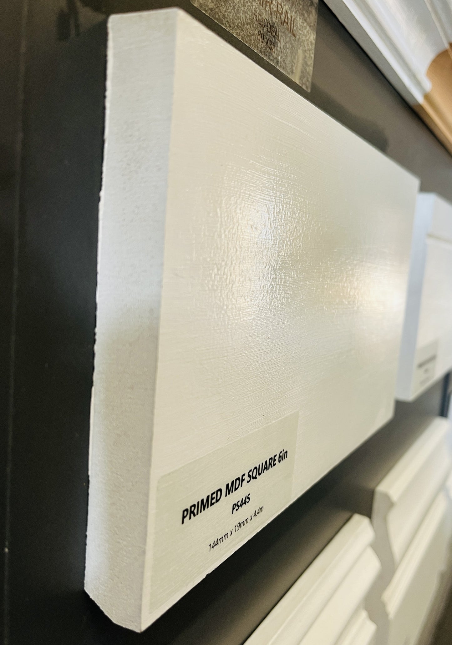 Primed MDF Square Skirting 144mm X 4.4mt