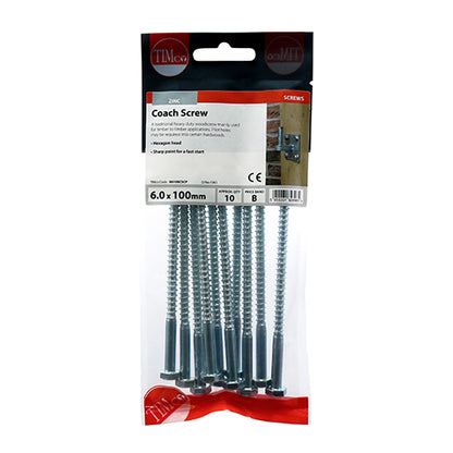 Timco Coach Screw (12 Variants Available )