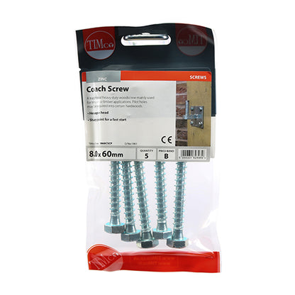 Timco Coach Screw (12 Variants Available )