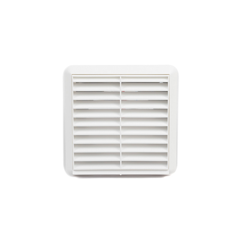 100mm WHITE LOUVE WALL OUTLET - Woodworkers.ie - 