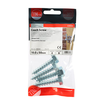 Timco Coach Screw (12 Variants Available )