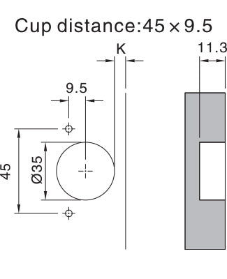 NEY 35MM SOFT CLOSE HINGE 110 ° WITH CLIP ON PLATES PER PAIR