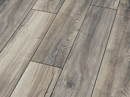 12mm x 188mm x 1375mm ROBUSTO PLANK HARBOUR OAK GREY LAMINATE FLOORING AC5