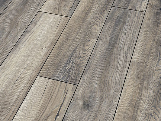 12mm x 188mm x 1375mm ROBUSTO PLANK HARBOUR OAK GREY LAMINATE FLOORING AC5