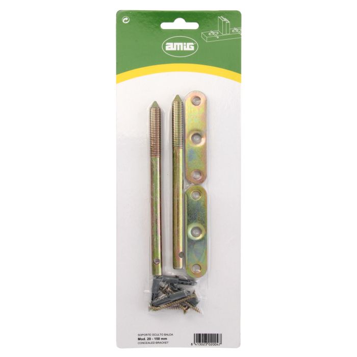 190mm CONCEALED SHELF BRACKET TWIN PACK