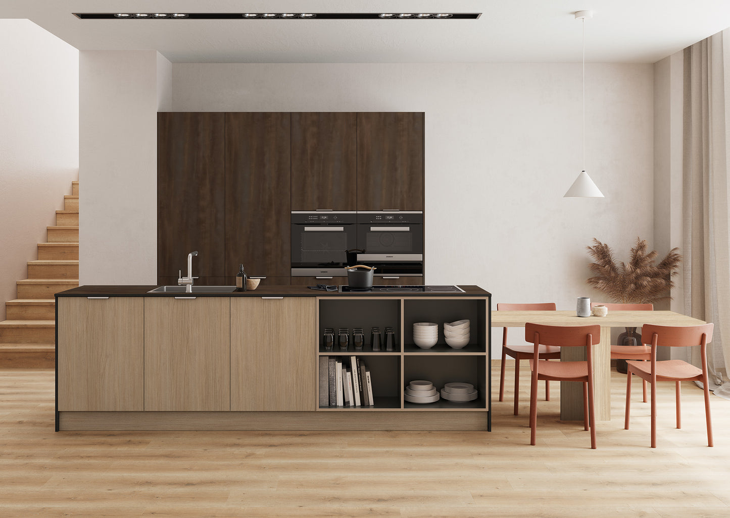 MEL CHIP LECER OAK FINSA SUPERPAN 2440 X 1220 X18