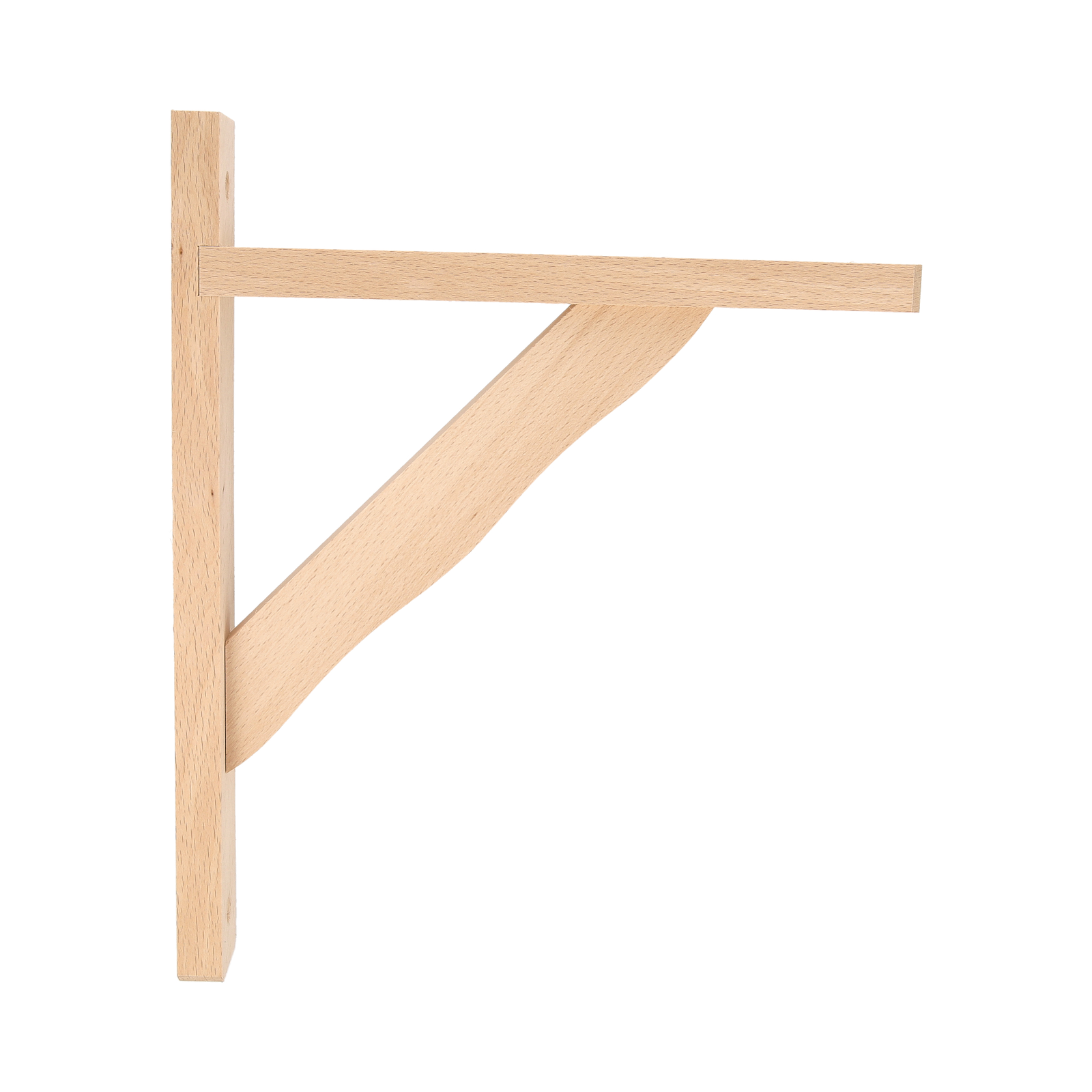 320X280 BEECH  SHELF BRACKET - Woodworkers.ie - 