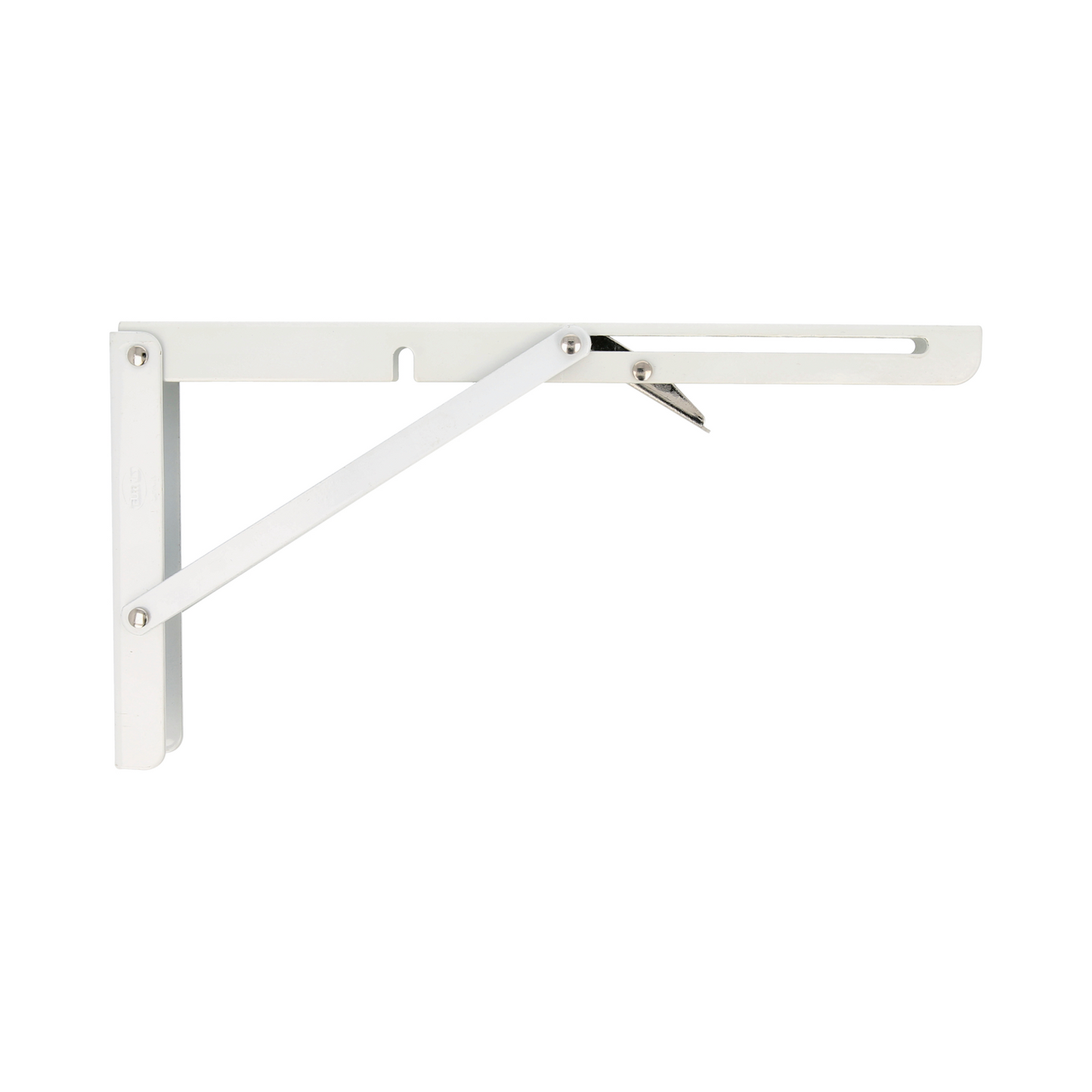 400 X 215 WHITE FOLDING SHELF BRACKET - Woodworkers.ie - 