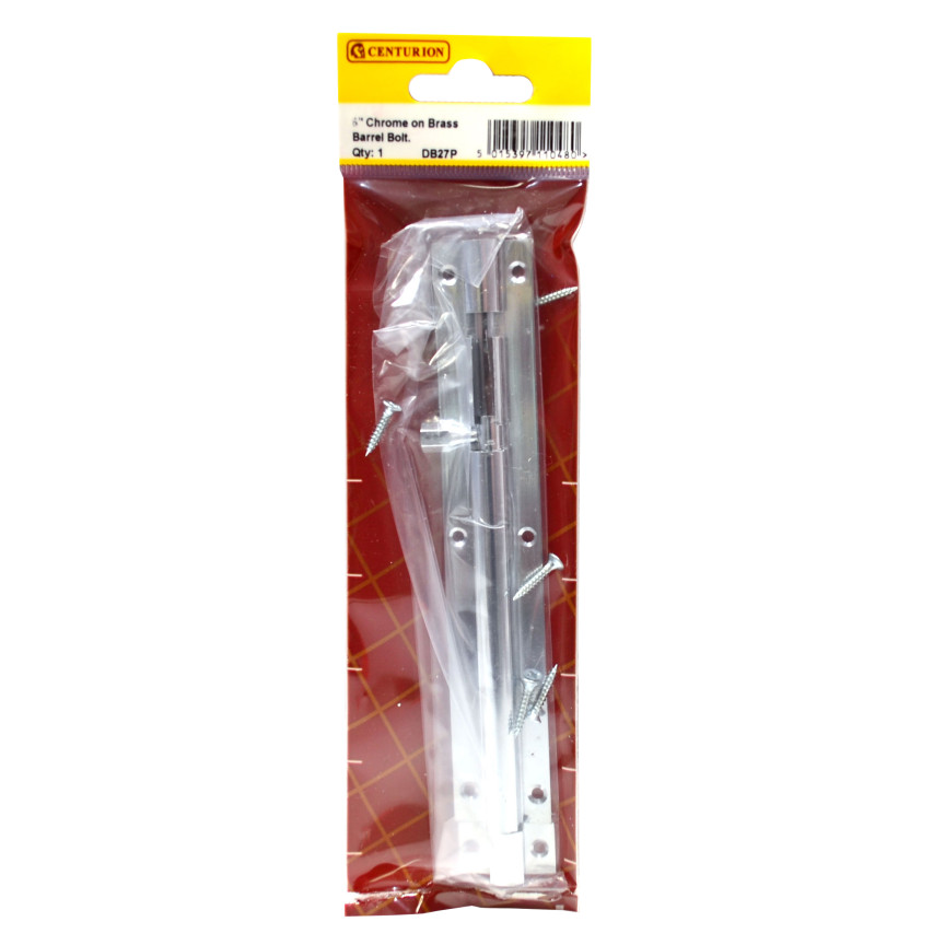 6" BARREL BOLT C.P - Woodworkers.ie - 