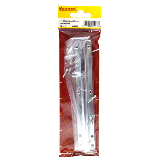 6" BARREL BOLT C.P - Woodworkers.ie - 