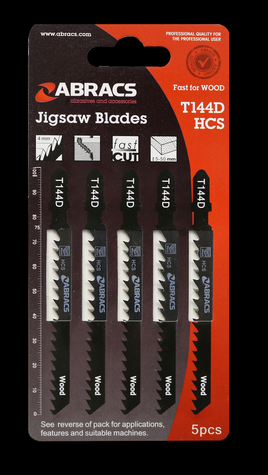 ABRACS JIGSAW BLADES 5PCS - Woodworkers.ie - 
