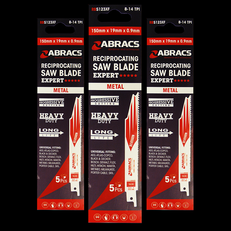 ABRACS RECIPROCATING BLADES METAL  150x19 - Woodworkers.ie - 