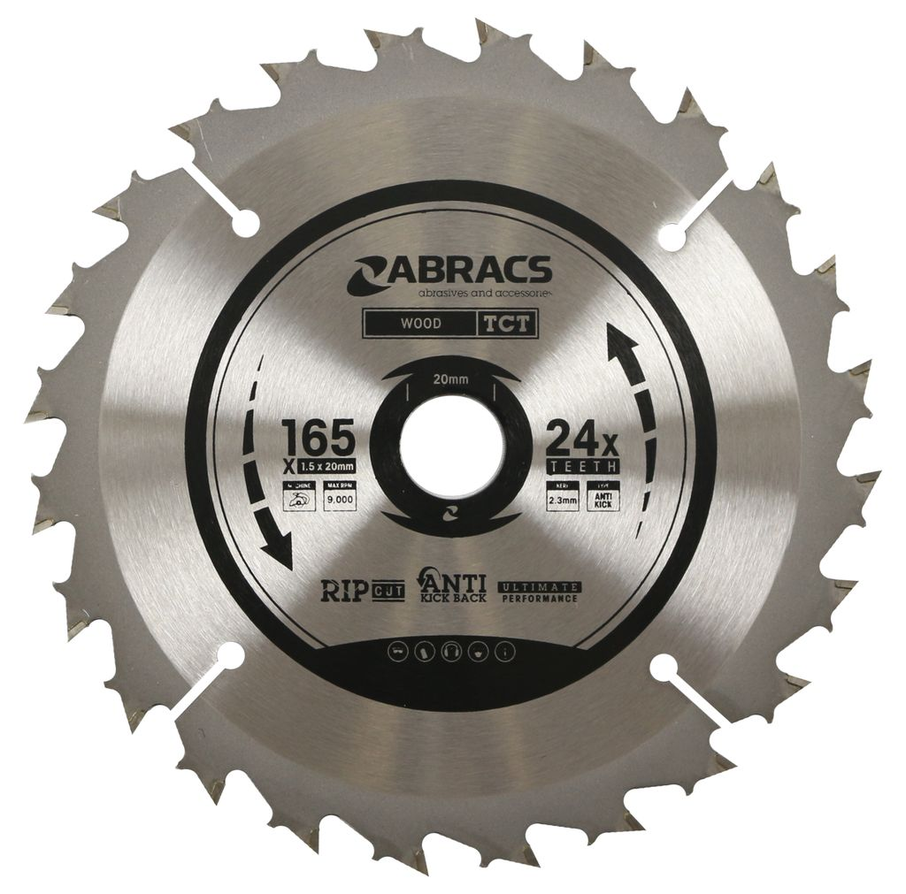 ABRACS TCT 165mm X 20mm 24T - Woodworkers.ie - 
