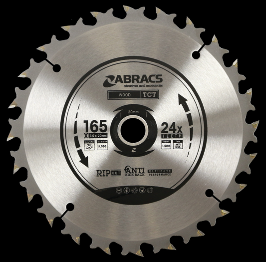 ABRACS TCT 165mm X 20mm 24T (CORDLESS) - Woodworkers.ie - 