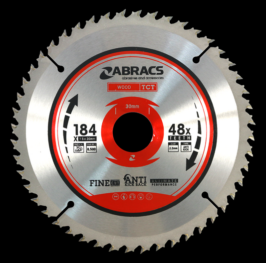 ABRACS TCT 184mm X 30mm 48T - Woodworkers.ie - 
