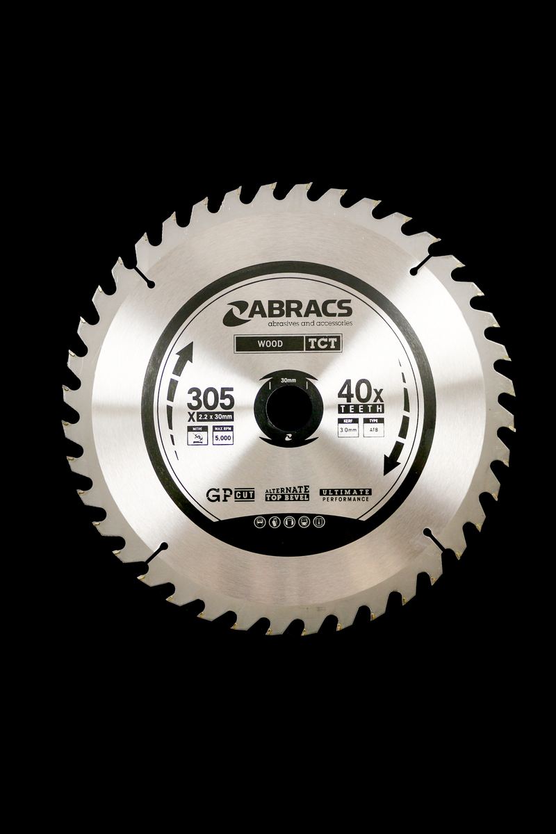 ABRACS TCT 305mm X 30mm 40T - Woodworkers.ie - 