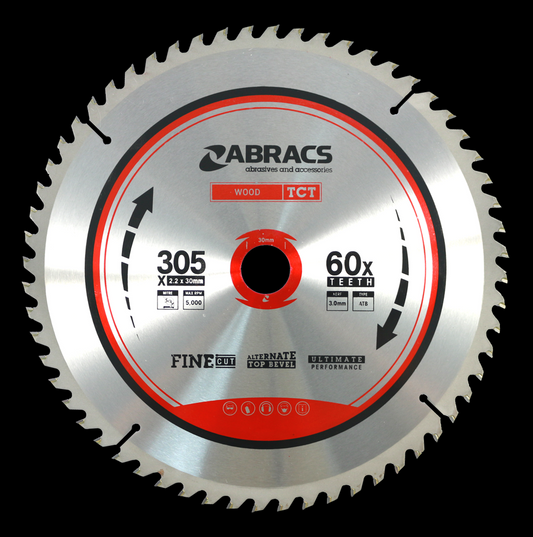 ABRACS TCT 305mm X 30mm 60T - Woodworkers.ie - 
