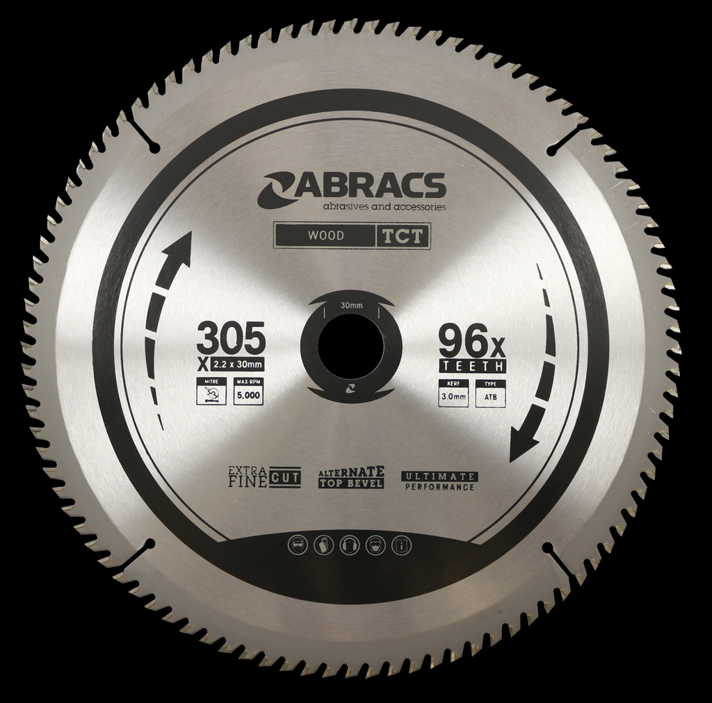 ABRACS TCT 305mm X 30mm 96T - Woodworkers.ie - 