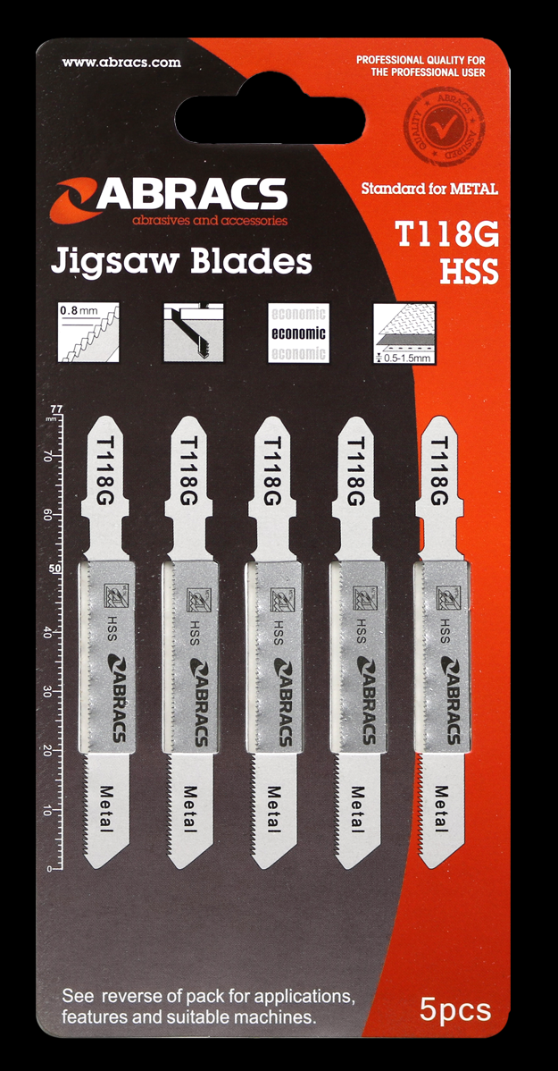 ABRACS METAL JIGSAW BLADES METAL 5PCS
