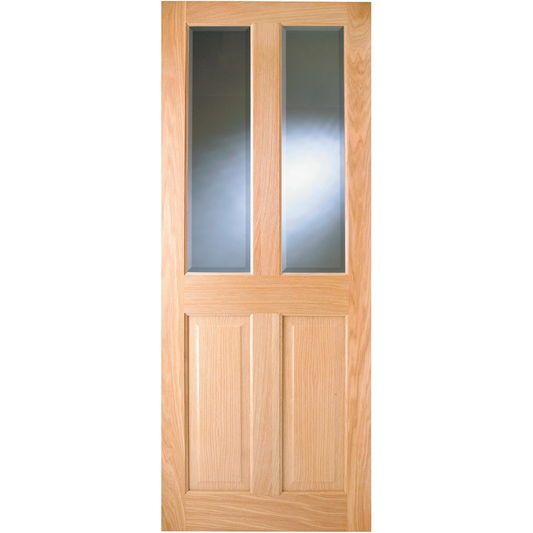ADDISON PRE-FIN OAK BEV GLASS DOOR - Woodworkers.ie - 