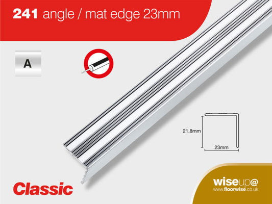 ANGLE MAT EDGE 23MM SIMBRASS 2.7M - Woodworkers.ie - 