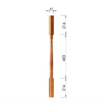 Achill Fluted Spindle 915mm - Woodworkers.ie - 