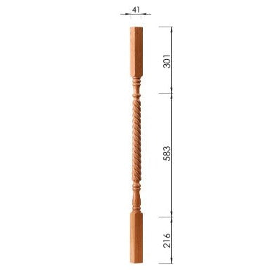 Achill Roped Spindle 1100mm - Woodworkers.ie - 