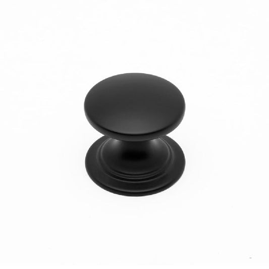 BLACK WINDSOR KNOB 38 MM - Woodworkers.ie - 