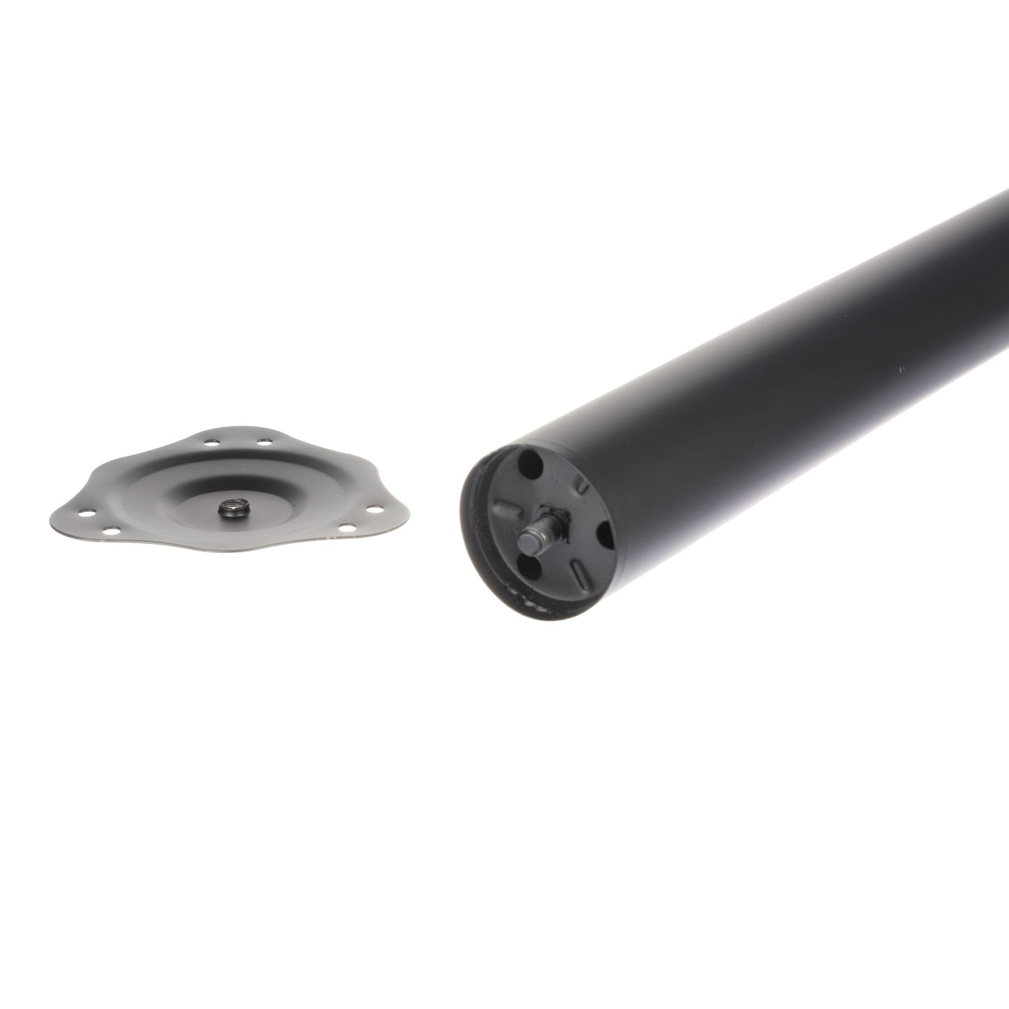 MATT BLACK  TABLE LEG 710 X 60MM