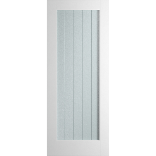 BOSTON PRIMED DOOR CRYSTAL CUT GLAZED - Woodworkers.ie - 