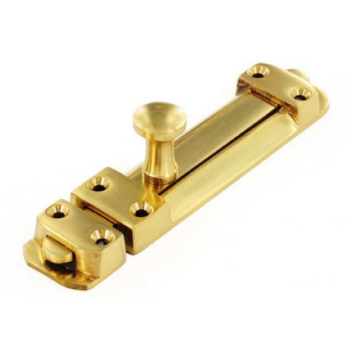 BRASS DOOR BOLT HEAVY 200MM - Woodworkers.ie - 