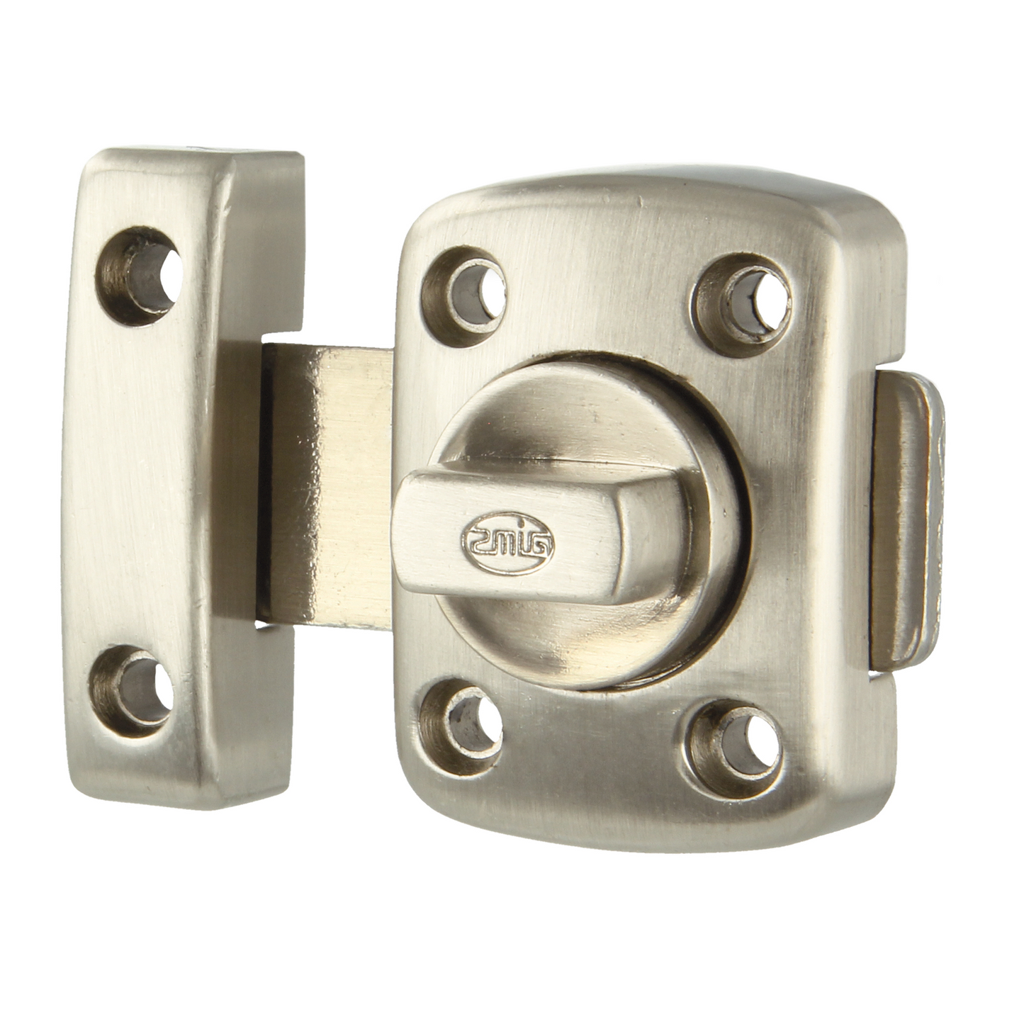 BRUSHED NICKEL DOOR BOLT (388-40) - Woodworkers.ie - 