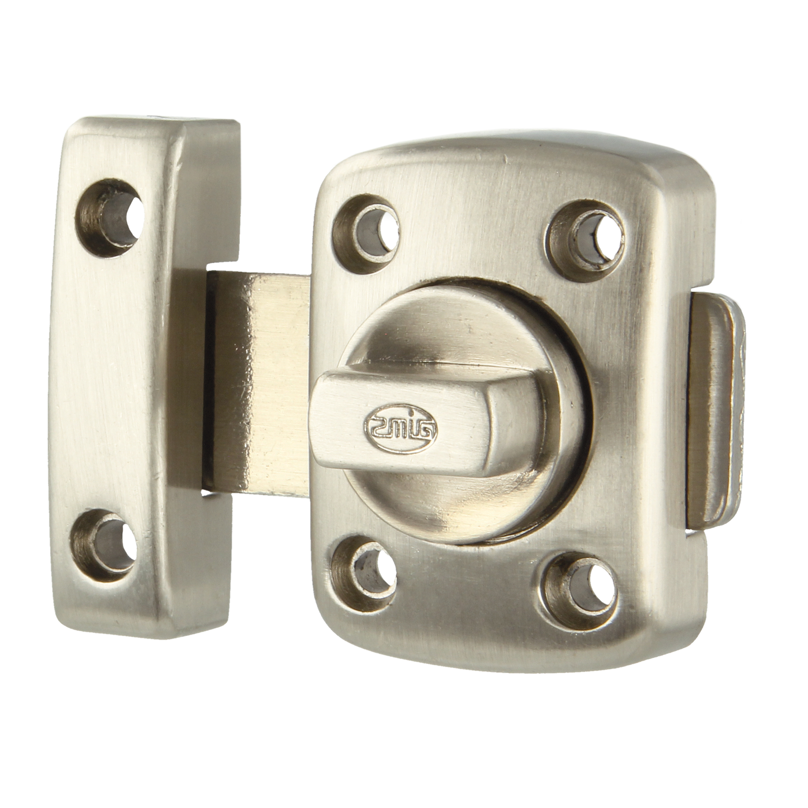BRUSHED NICKEL DOOR BOLT (388-40) - Woodworkers.ie - 