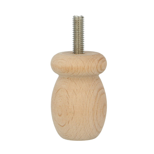 Beech 36 X 55mm Moulded Round Leg - Woodworkers.ie - 