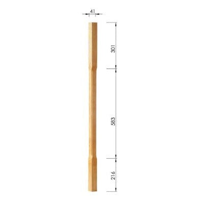Boyne Chamfered Spindle 1100mm - Woodworkers.ie - 