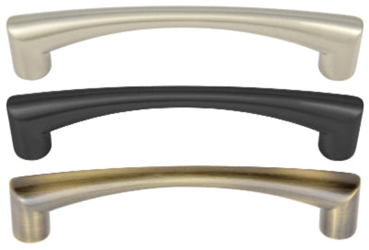 CHUNKY D HANDLE SATIN NICKEL 128mm - Woodworkers.ie - 