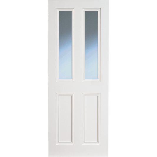 CLAREMONT PRIMED DOOR BEVELLLED GLAZED - Woodworkers.ie - 